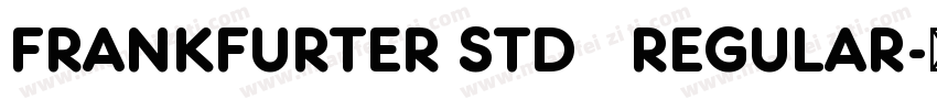 FRANKFURTER STD   REGULAR字体转换